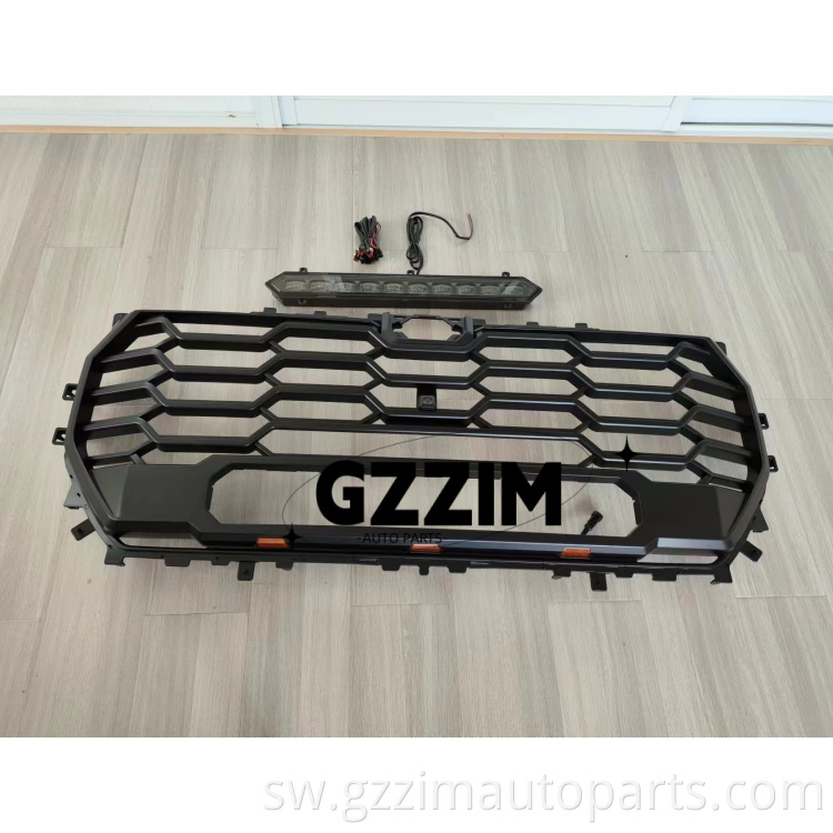 New Led Grille Car Abs Plastic Grille Front Grille Fit For Tundra 20222